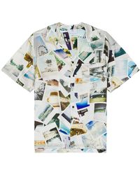 RTA - Silk Print Short Sleeve Shirt - Lyst