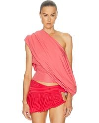 Christopher Esber - Aiba Draped Jersey Tee - Lyst
