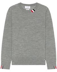Thom Browne - Rwb Relaxed Fit Crew Neck Pullover In - Lyst
