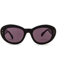 Alaïa - Sonnenbrille mit ovalen Gläsern - Lyst