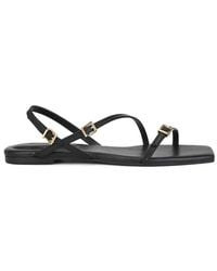 Jonathan Simkhai - Carey Leather Strappy Flat Sandal - Lyst