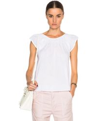 The Great Flutter Sleeve Top - White