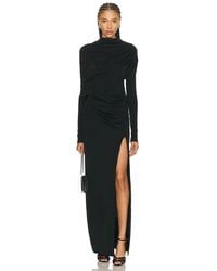 LAPOINTE - Jersey Asymmetrical Shawl Draped Gown - Lyst