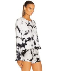Enza Costa French Terry Kimono Sleeve Sweatshirt - Gray