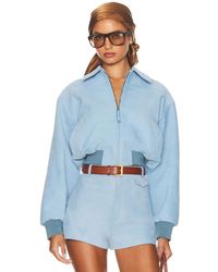 Helsa - The Suede Zip Bomber - Lyst