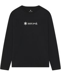 Snow Peak - Soft Cotton Logo Long Sleeve T-shirt - Lyst