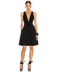 Stella McCartney Parkes Evening Deep V Dress - Schwarz