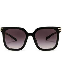 Miu Miu Square Sunglasses in Black | Lyst