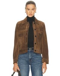 Nili Lotan - Susannah Suede Jacket - Lyst
