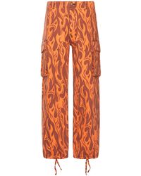 ERL - Printed Cargo Pants Woven - Lyst