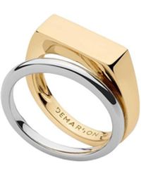 DEMARSON - Tina Pinky Signet Ring - Lyst