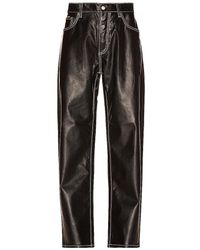 Eytys Benz Vegan Leather Pants - Black