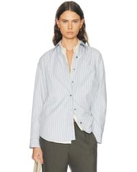 Leset - Yoshi Stripe Classic Button Down Top - Lyst