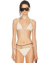 PATBO - Lycra Mesh Bikini Top - Lyst