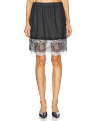 Helmut Lang - Lace Mini Skirt - Lyst