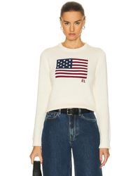 Polo Ralph Lauren - Flag Long Sleeve Pullover Sweater - Lyst
