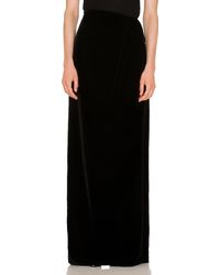 Velvet Maxi skirts for Women | Lyst
