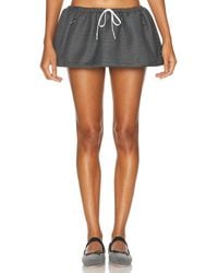 Miu Miu - Drawstring Waist Mini Skirt - Lyst