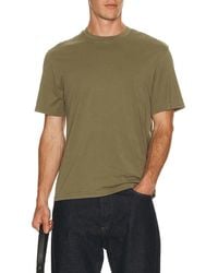 FRAME - Short Sleeve Light Cotton Tee - Lyst
