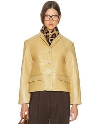 Helsa - Puffy Leather Jacket - Lyst