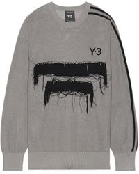 Y-3 - Gfx Knit Crew - Lyst