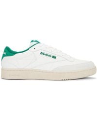 Reebok - X NGG Club C Sneaker In White & Green - Lyst