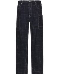 KENZO - Weave Cargo Monkey Fit Jeans - Lyst