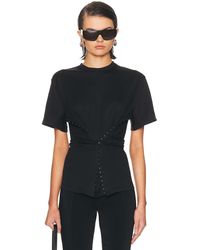 Mugler - Short Sleeve Top - Lyst