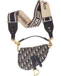 Dior - Oblique Trotter Saddle Bag - Lyst
