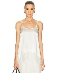 STAUD - Chloe Silk Cami Top - Lyst