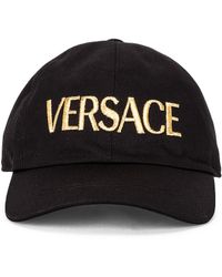 black versace hat