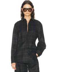 DARKPARK - Anne Tartan Check Tailored Shirt - Lyst
