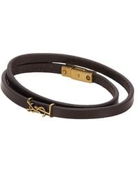 Saint Laurent - Double Wrap Bracelet - Lyst