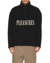 Pleasures - Onyx Half Zip Polar Fleece - Lyst