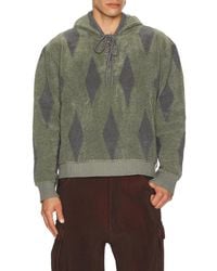 Isa Boulder - Small Argyle Towel Hoodie - Lyst