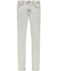 Heren Kleding voor voor Jeans voor Slim jeans Off-White c/o Virgil Abloh Denim Mid Waist Jeans in het Zwart voor heren 