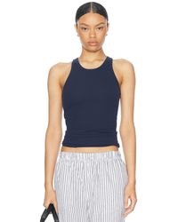 ÉTERNE - High Neck Fitted Tank Top - Lyst