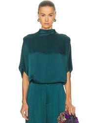 LAPOINTE - Satin Cape Tee - Lyst
