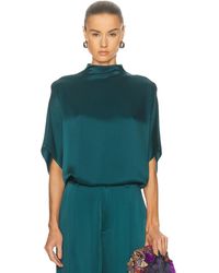 LAPOINTE - Satin Cape Tee - Lyst