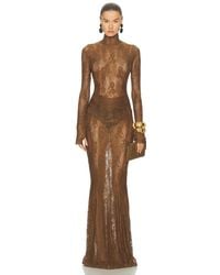 Norma Kamali - For Fwrd Long Sleeve Turtleneck Fishtail Gown - Lyst