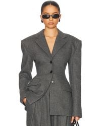 Helsa - The Tweed S Curve Blazer - Lyst
