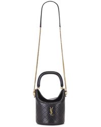 Saint Laurent - Mini Gaby Top Handle Bucket Bag - Lyst