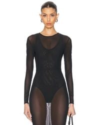 Alex Perry - Power Mesh Bodysuit - Lyst