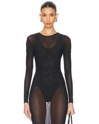 Alex Perry - Power Mesh Bodysuit - Lyst