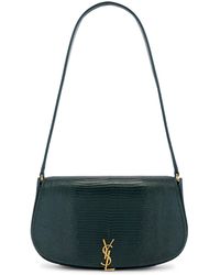 Saint Laurent - Lizard Demi Lune Hobo Bag - Lyst