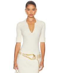 Helsa - Devora Polo Bodysuit - Lyst