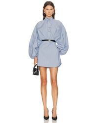 Zimmermann - Drawstring Stripe Mini Dress - Lyst