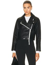 SHOREDITCH SKI CLUB - Vyner Rae Leather Biker Jacket - Lyst
