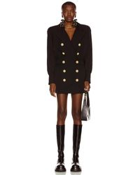 Balmain - Double Breasted Fitted Mini Dress - Lyst