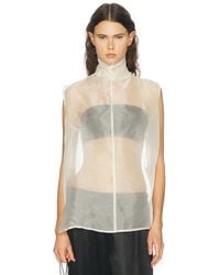 AEXAE - X Revolve Silk Organza Roll Neck Top - Lyst